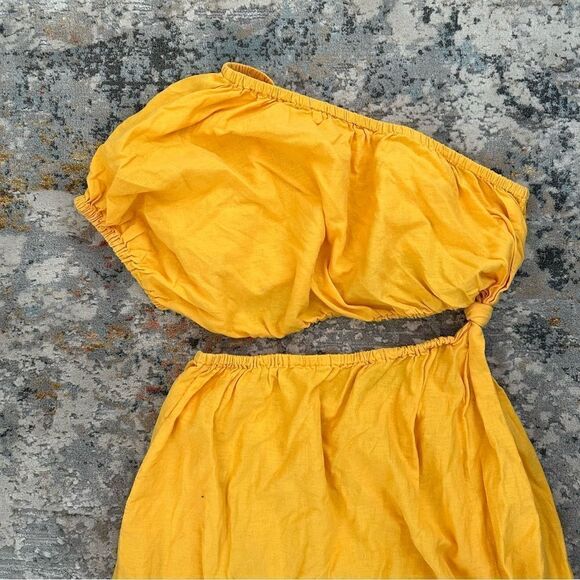 FARM RIO One-Shoulder Open-Waist Midi Dress - Picture 6 of 11